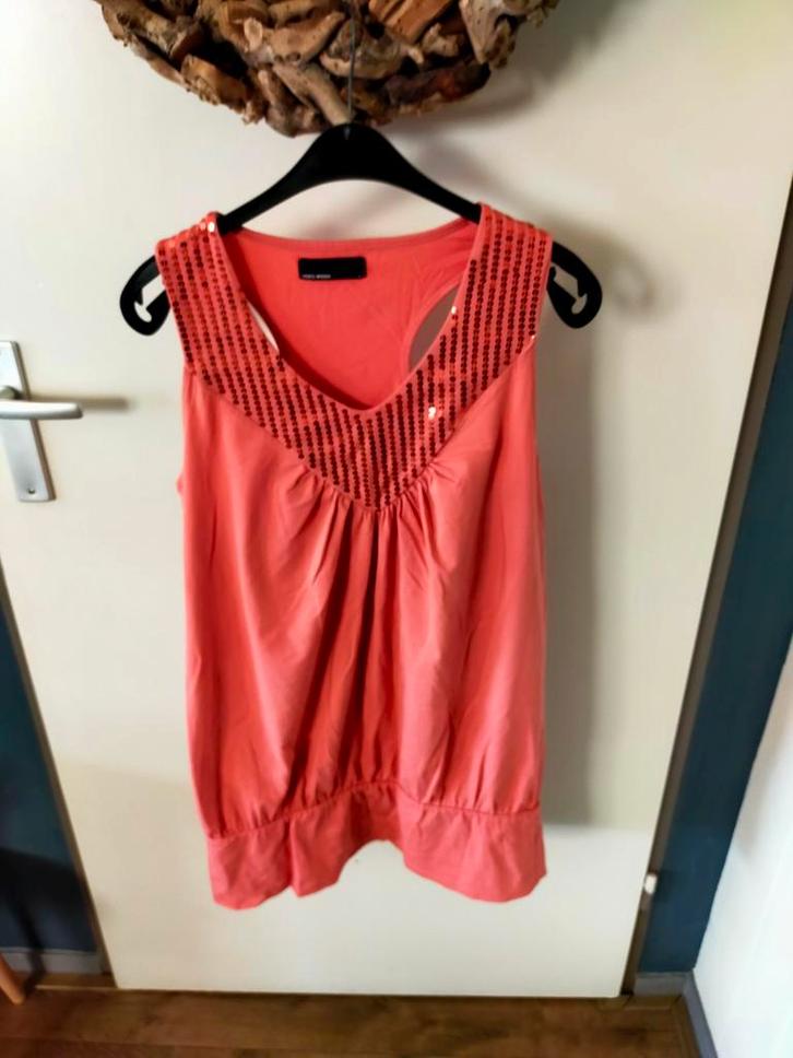 Mooie roze top singlet hemd mat xl vero moda, Kleding | Dames, Tops, Zo goed als nieuw, Maat 46/48 (XL) of groter, Roze, Zonder mouw