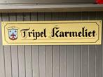 Tripel Karmeliet reclamebord, Verzamelen, Biermerken, Ophalen, Gebruikt, Reclamebord, Plaat of Schild, Overige merken