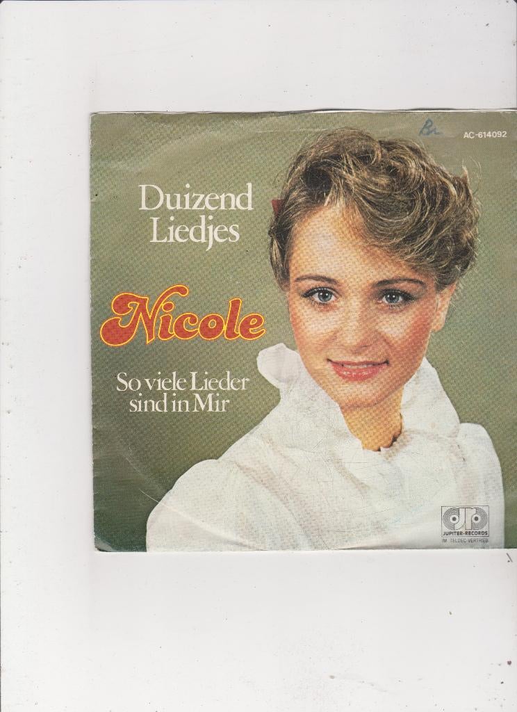 7" Single Nicole - Duizend liedjes, Ophalen of Verzenden, Gebruikt, Nederlandstalig