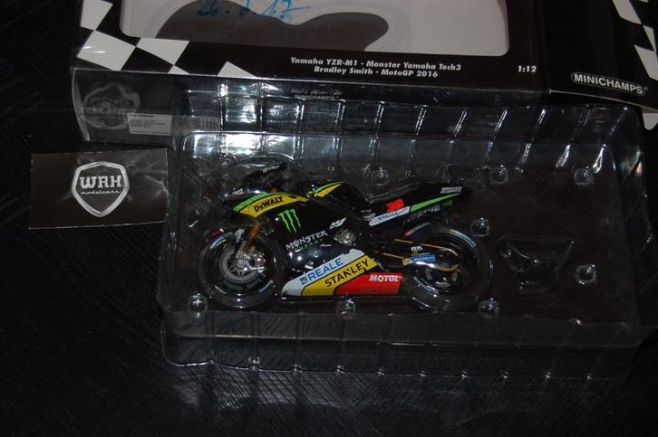 1:12 YAMAHA YZR M1 BRADLEY SMITH 2016 Minichamps WRH, Hobby en Vrije tijd, Modelauto's | 1:5 tot 1:12, Zo goed als nieuw, Motor