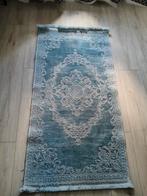 Mooi blauw vloerkleed, 100 tot 150 cm, Klassiek, Zo goed als nieuw, Grijs