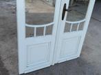 Set antieke openslaande deuren met roede 211x128cm., Ophalen