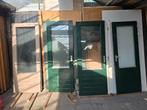 Hardhouten merbouw deuren.Met dubbelglas in zeer goede staat, Ophalen of Verzenden, Gebruikt
