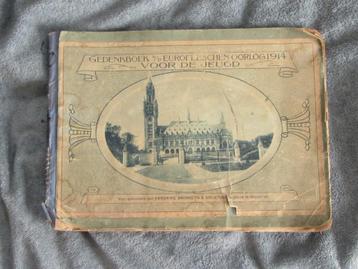 Gedenkboek boek Eerste wereldoorlog 1914 , met plaatjes beschikbaar voor biedingen