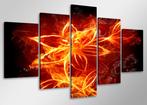 Nieuw * 5 Luik van Canvas * Vuurbloem 50x100cm, Ophalen of Verzenden