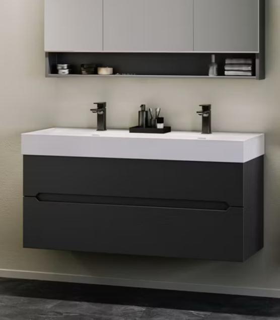 Badkamermeubel 120cm - Antraciet - NIEUW! | ACTIEPRIJS!, Huis en Inrichting, Badkamer | Complete badkamers, Nieuw, Ophalen