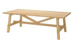 Eiken eettafel IKEA Möckelby, Ophalen, 100 tot 150 cm, Eikenhout, 200 cm of meer