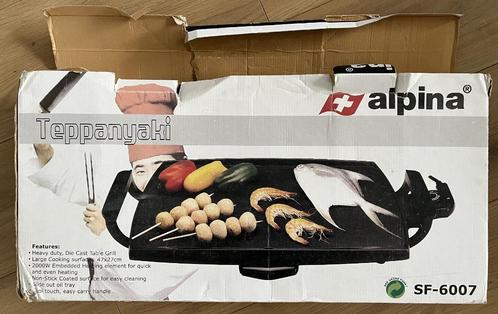 Grilplaat - Alpina - Teppanyaki - SF-6007_47x27cm, Witgoed en Apparatuur, Grillplaten, Gebruikt, Tafelgrill, Ophalen of Verzenden