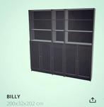 IKEA Billy Oxberg Zwart 5 deuren - ZGAN!, Ophalen, Overige materialen, Met deur(en), 200 cm of meer