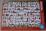 Legpuzzel EuroGraphics - 1000 stukjes - Holiday Cats - Kerst, Ophalen of Verzenden, 500 t/m 1500 stukjes, Nieuw, Legpuzzel