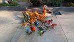 Partij dinosaurussen (1 bewegend met geluid) - 16 stuks, Ophalen, Gebruikt