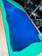 Koning blauw tuigleer 3 mm dikte soepel nr3, Hobby en Vrije tijd, Blauw, Leer of Kunstleer, Ophalen of Verzenden, Zo goed als nieuw