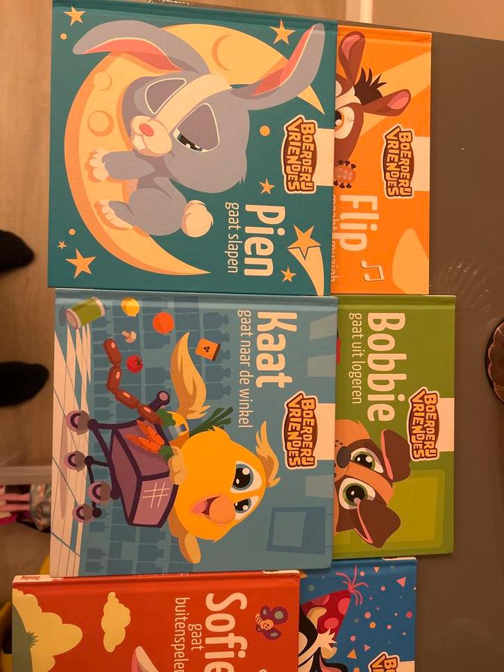 Boerderij Vrienden Boeken Set, Boeken, Kinderboeken | Baby's en Peuters, Zo goed als nieuw, 1 tot 2 jaar, Uitklap-, Voel- of Ontdekboek