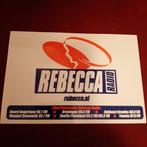 Vintage sticker Rebecca Radio ether piraat sticker., Verzamelen, Stickers, Ophalen of Verzenden, Zo goed als nieuw