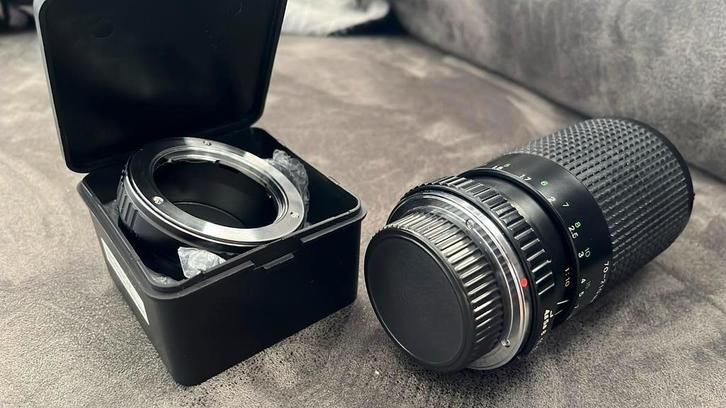 Vivitar 70-210mm f/4.5-5.6 MC Macro + K&F MD-FX Adapter, Audio, Tv en Foto, Fotografie | Lenzen en Objectieven, Nieuw, Macrolens