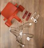Stokke TripTrap rode babyset incl tuigje, blad en verlengers, Ophalen, Zo goed als nieuw, Meegroeistoel, Stoelverkleiner