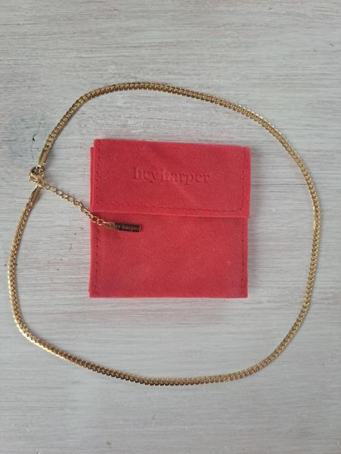 Hey Harper ketting 14k goud coating 45-50cm, Sieraden, Tassen en Uiterlijk, Kettingen, Nieuw, Goud, Goud, Ophalen of Verzenden