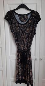 Didi Jurk Zwart/Camel Print Kant XL, Zwart, Maat 46/48 (XL) of groter, Didi, Ophalen of Verzenden