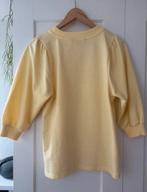 Gele trui met pofmouwen - Maat 34/36, Geel, Ophalen of Verzenden, Zo goed als nieuw, Lange mouw