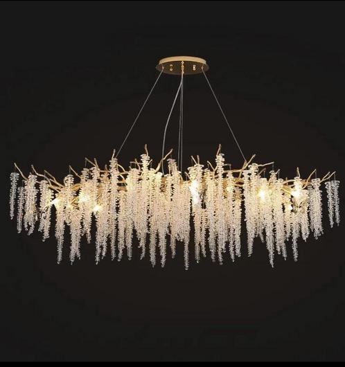 Hidayatie hanglampen, plafonneer of wandlamp in het goud new, Huis en Inrichting, Lampen | Kroonluchters, Nieuw, Glas, Metaal