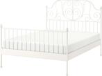 Tweepersoonsbed IKEA Leirvik Bed 140x200 incl lattenbodem, Huis en Inrichting, Ophalen, Gebruikt, Wit, Tweepersoons