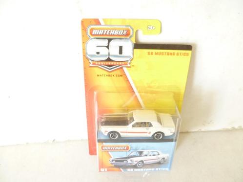 Matchbox 2012 Ford Mustang GT CS 1968 in doosje modelauto., Hobby en Vrije tijd, Modelauto's | Overige schalen, Nieuw, Auto, Ophalen of Verzenden