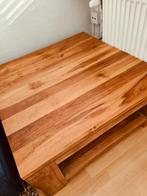 Teak houten salontafel 80 cm x 80 cm, Zo goed als nieuw, Ophalen