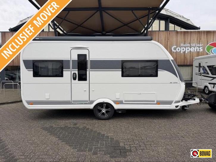 Hobby De Luxe 460 UFE 2024 MOVER + LUIFEL!!!, Caravans en Kamperen, Caravans, Bedrijf, tot en met 4, 1000 - 1250 kg, Standaardzit