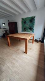 Eettafel Teakhout, Ophalen, 100 tot 150 cm, Zo goed als nieuw, Vijf personen of meer