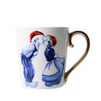 Nieuw Heinen Delfts Blauw, Kerstmok kussend paar, Ophalen of Verzenden, Industrieweg 7, 3881LB Putten, Overige stijlen, Info@heinendelftsblauw.nl