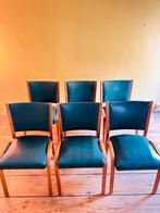 Zeldzame set van 6 Franse Bow-Wood stoelen, Huis en Inrichting, Gebruikt, Overige kleuren, Ophalen of Verzenden, Vijf, Zes of meer stoelen