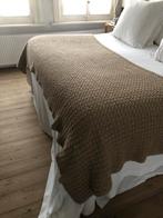ZEER MOOIE NIEUWE DEKEN WOL ZANDKLEUR XL PLAID WOONDEKEN, Ophalen of Verzenden, Nieuw