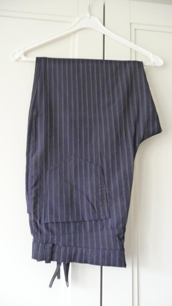 Leuke Broek (Streepje) 44, Kleding | Dames, Broeken en Pantalons, Zo goed als nieuw, Maat 42/44 (L), Blauw, Lang, Ophalen of Verzenden