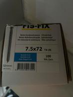 FIS-FIX Beton-kozijnschroeven 7.5x72 - 73 stuks, Minder dan 25 mm, Overige typen, Nieuw, Ophalen of Verzenden