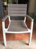 2 kunststof tuin stoelen, Ophalen, Zo goed als nieuw, Kunststof