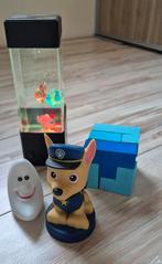 Aquariumlampje, paw patrol lampje, maanlampje, blokkenpuzzel, Ophalen of Verzenden
