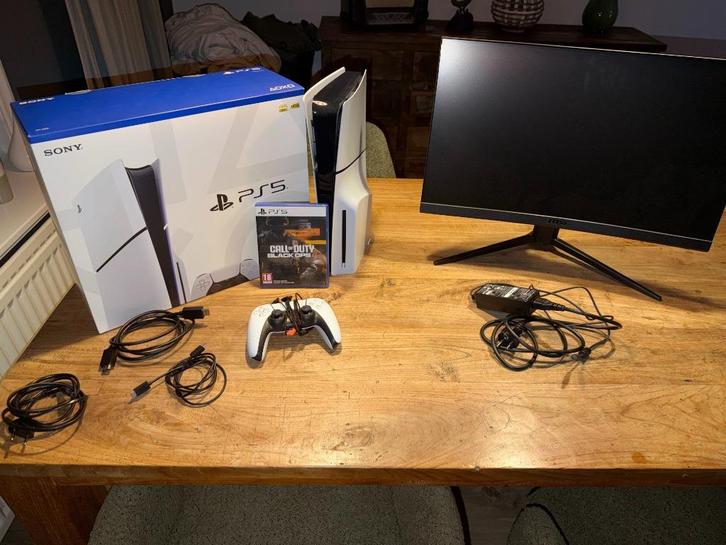 playstation 5 disc edition + MSI gaming monitor, Spelcomputers en Games, Games | Sony PlayStation 5, Nieuw, Ophalen