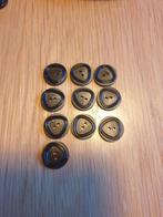 5 x 10 zwarte knopen, Ophalen of Verzenden, Winkel, Super of Benzinepomp, Zegels, Bonnen of Punten