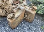 Stoere metalen oude jerrycans, Antiek en Kunst, Ophalen