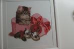 Nieuw geborduurd: Christmas Kitten, Ophalen of Verzenden, Nieuw, Handborduren, Overige typen