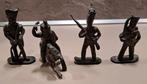 4 Tinnen Soldaten, incl. 1 te paard, Antiek en Kunst, Antiek | Tin, Ophalen of Verzenden