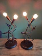 2 decoratieve tafellampen, Ophalen of Verzenden, Zo goed als nieuw, Minder dan 100 cm, Metaal