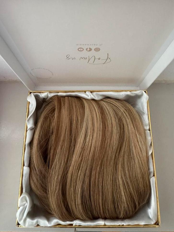 Echt haar V-stuk nieuw, Sieraden, Tassen en Uiterlijk, Uiterlijk | Haarverzorging, Nieuw, Pruik of Haarverlenging, Ophalen of Verzenden