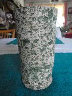 paars vintage vaasje op voet, hoogte 13 cm, Verzamelen, Retro, Ophalen of Verzenden, Huis en Inrichting