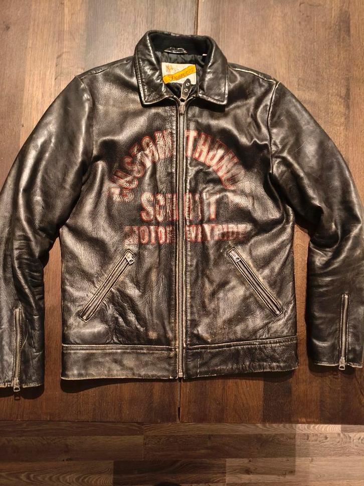 Schott Perfecto Leren Jas, Kleding | Heren, Jassen | Zomer, Gedragen, Overige maten, Zwart, Ophalen of Verzenden