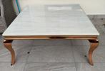 Salontafel modern barok met echt marmer (nieuw), Ophalen, 100 tot 150 cm, 50 tot 75 cm, Overige materialen