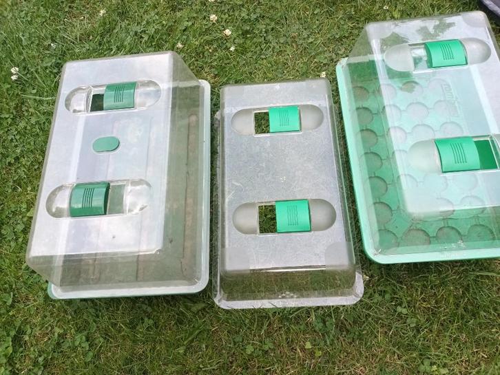 in nette staat kweekkastjes, 3x bovenkant + 2x onderkant., Tuin en Terras, Kweekspullen, Zo goed als nieuw, Kweekkast, Ophalen