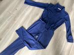 Studio Anneloes travelstof jumpsuit in xxl met ceintuur, Studio Anneloes, Blauw, Maat 46/48 (XL) of groter, Ophalen of Verzenden