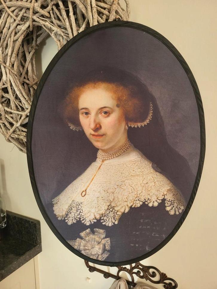 Inklapbaar Schilderij Heem - 60x45cm, Antiek en Kunst, Kunst | Schilderijen | Klassiek, Ophalen of Verzenden