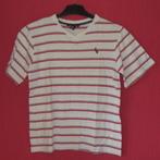 T-shirt wit met rode en blauwe strepen LOGG maat 158, Jongen, Ophalen of Verzenden, Zo goed als nieuw, Shirt of Longsleeve
